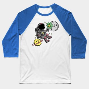 Astronaut | Happy Astronout fly on the space Baseball T-Shirt